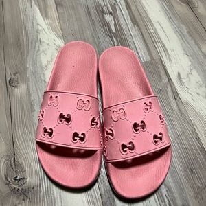 Pink Gucci Slides